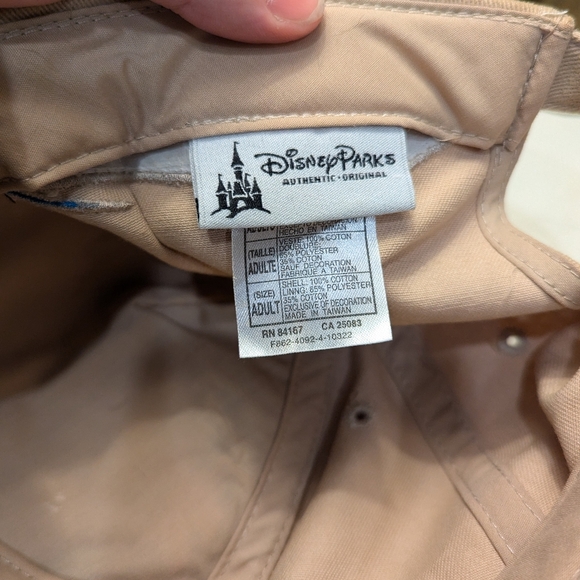 Vintage Walt Disney World Disney Parks Adjustable Hat Cap Mickey Mouse Beige - Picture 6 of 7